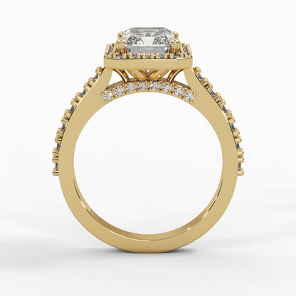 Radiant Diamond, Halo setting and Diamond Accents
