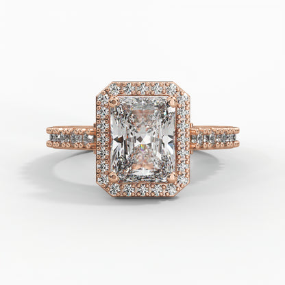 Radiant Diamond, Halo setting and Diamond Accents