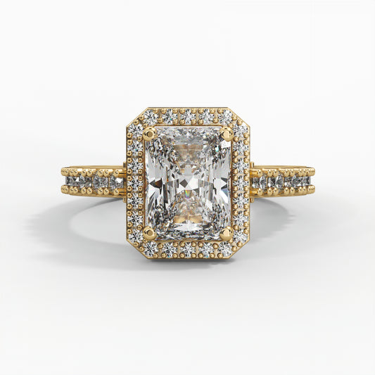 Radiant Diamond, Halo setting and Diamond Accents