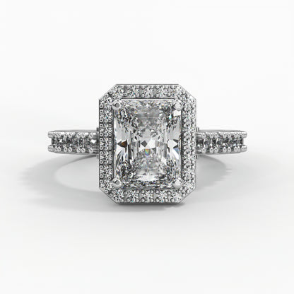 Radiant Diamond, Halo setting and Diamond Accents