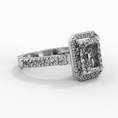 Radiant Diamond, Halo setting and Diamond Accents