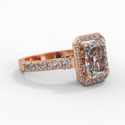 Radiant Diamond, Halo setting and Diamond Accents