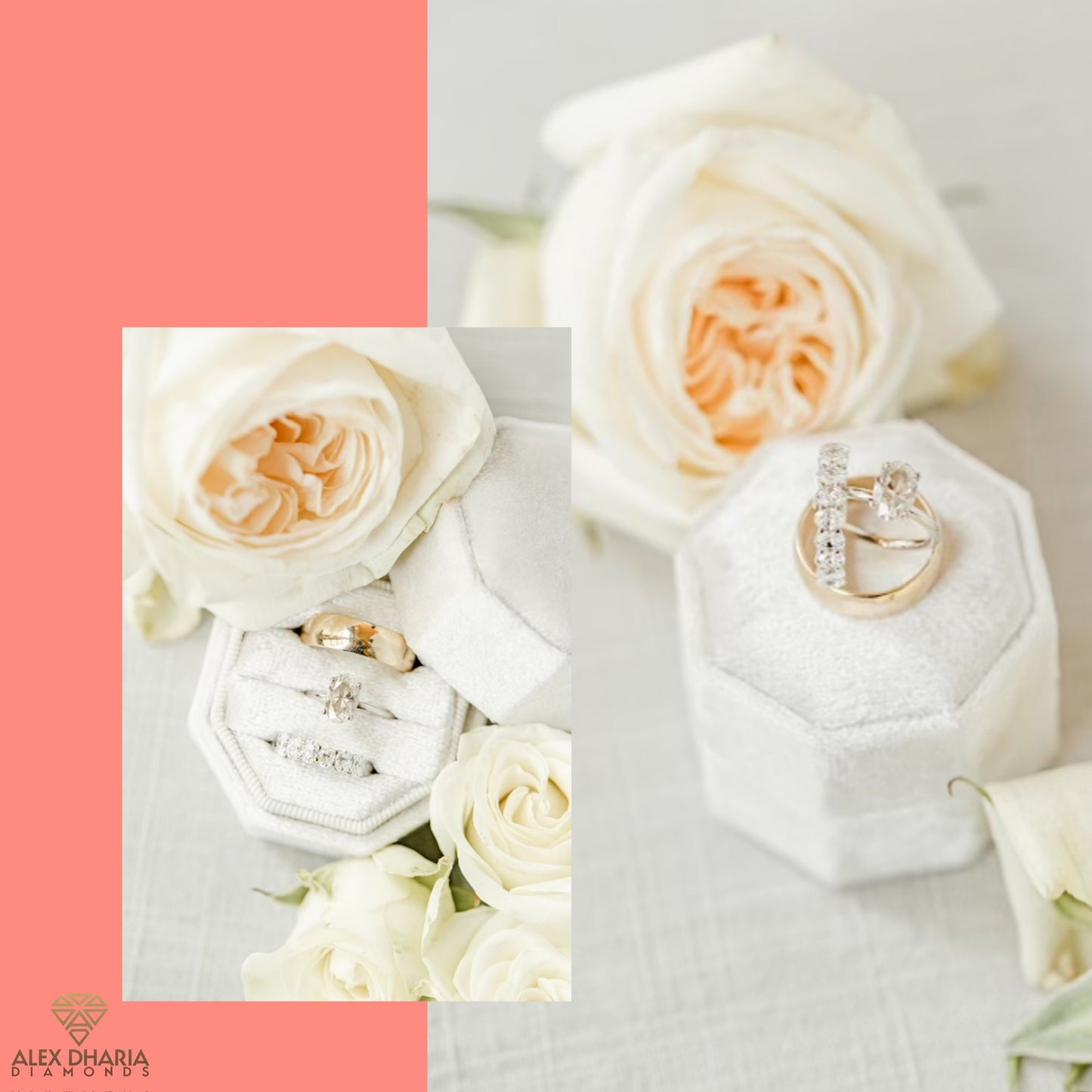 Trinity Glow Platinum Ring Set