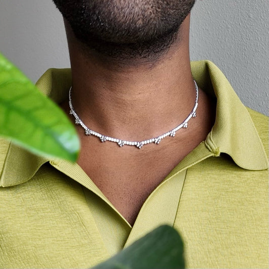 Luxe Line Platinum Necklace