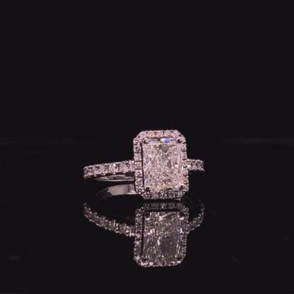 Radiant Diamond, Halo setting and Diamond Accents